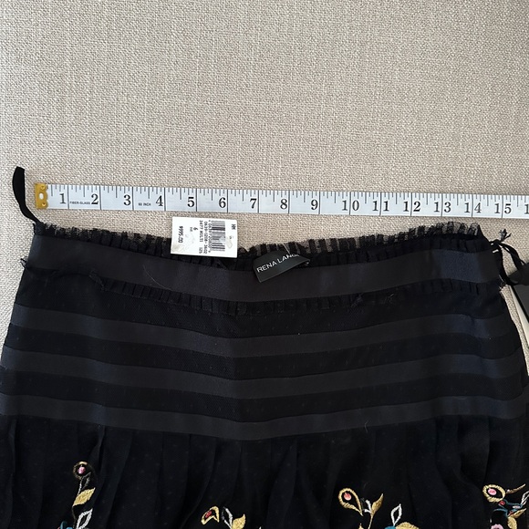 NWT Rena Lange a-line embroidered party skirt - size 6 - Picture 2 of 4